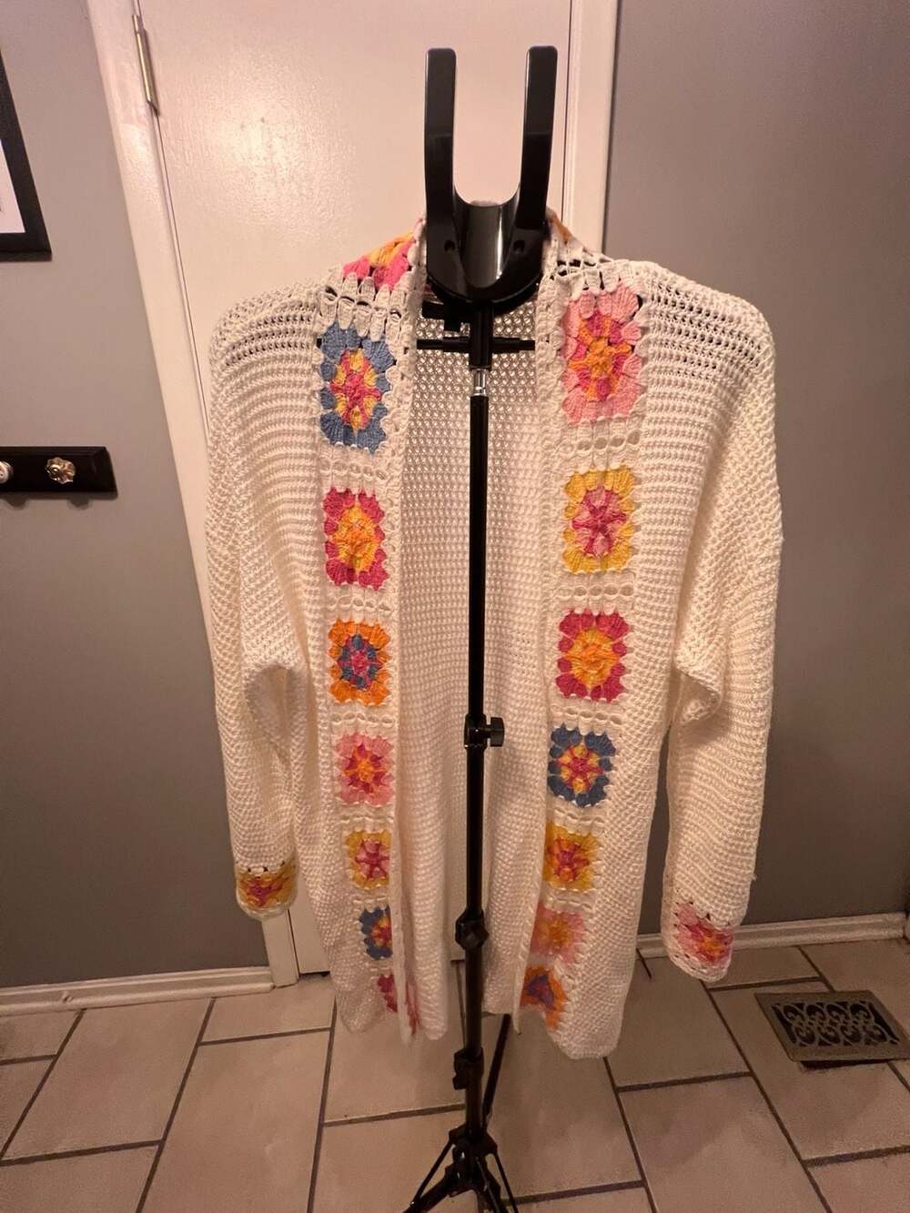 Charlie B Crochet Border Cardigan